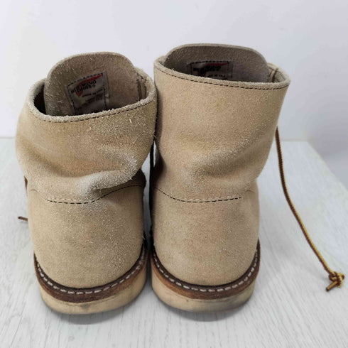 レッドウィング RED WING 8167 6inch PLAIN TOE ブーツ TAN ROUGH OUT SUEDE メンズ JPN:25