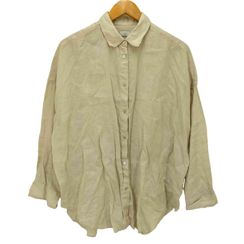 スピックアンドスパン Spick and Span 23SS 80リネンカシュクールビッグシャツ レディース FREE