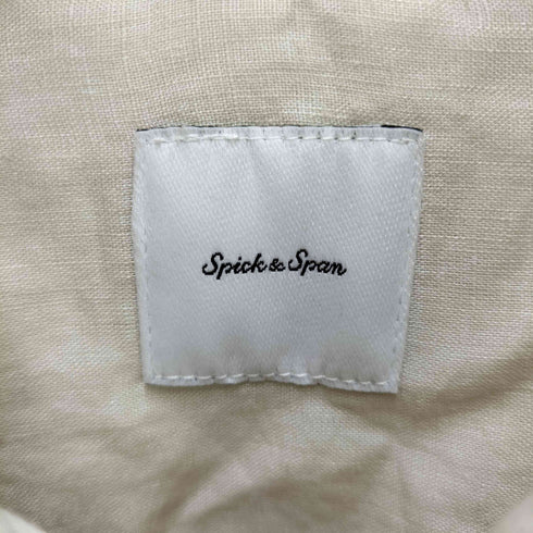 スピックアンドスパン Spick and Span 23SS 80リネンカシュクールビッグシャツ レディース FREE