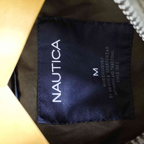 ノーティカ NAUTICA 裏地フリース ダブルポケット ポリブルゾン 裾ドローコード ダブルジップ メンズ JPN:M
