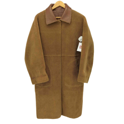 ルシェルブルー LE CIEL BLEU Faux Patent Shearling Coat リバーシブル レディース 36