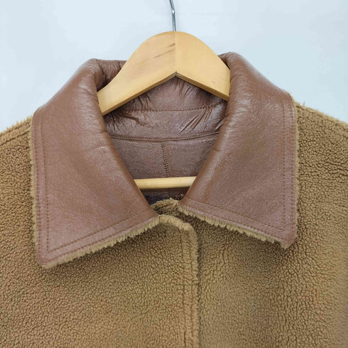 ルシェルブルー LE CIEL BLEU Faux Patent Shearling Coat リバーシブル レディース 36