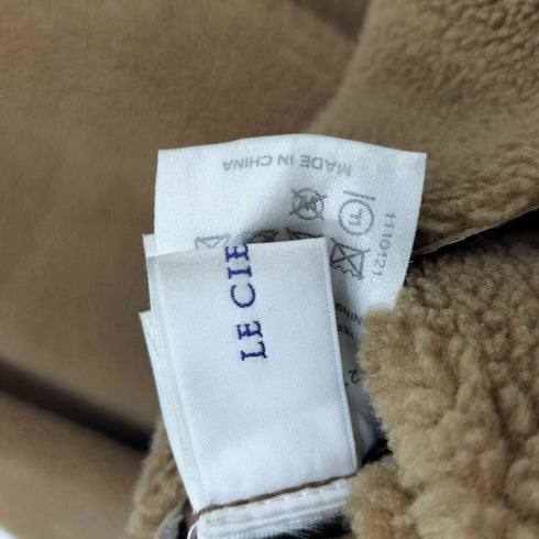 ルシェルブルー LE CIEL BLEU Faux Patent Shearling Coat リバーシブル レディース 36