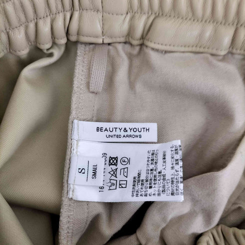 ビューティーアンドユースユナイテッドアローズ BEAUTY & YOUTH UNITED ARROWS フェイクレザーイージーテーパード パンツ レディース JPN:S