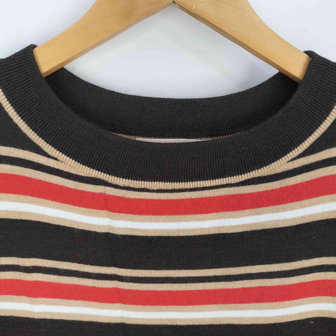 マルニ MARNI メリノブレンドボーダーニットワンピース レディース JPN:L