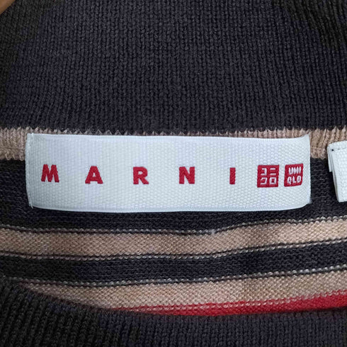 マルニ MARNI メリノブレンドボーダーニットワンピース レディース JPN:L