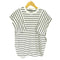 アダムエロペ Adam et Rope デザインボーダーTシャツ レディース FREE