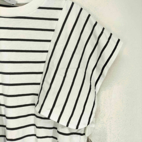 アダムエロペ Adam et Rope デザインボーダーTシャツ レディース FREE