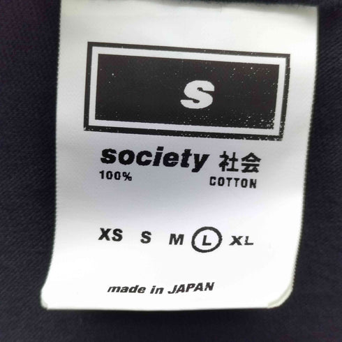 SOCIETY 社会 プリントtシャツ メンズ JPN:S