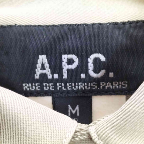 アーペーセー A.P.C. フランス製 ハーフボタン ウール シャツワンピース レディース import:M
