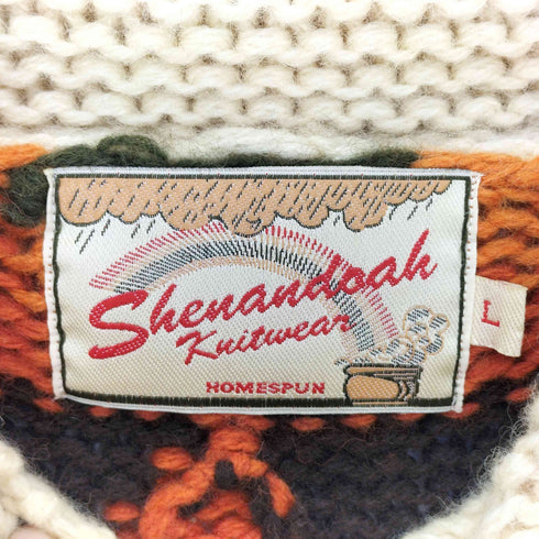 Shenandoah Knitwear 総柄 ローゲージ カウチンニット メンズ import:L