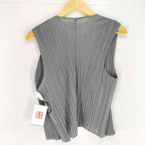 プリーツプリーズイッセイミヤケ PLEATS PLEASE ISSEY MIYAKE プリーツ加工ボタンレスベスト レディース 3