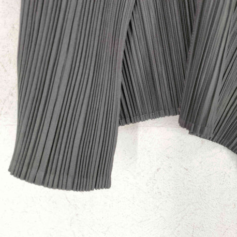 プリーツプリーズイッセイミヤケ PLEATS PLEASE ISSEY MIYAKE プリーツ加工ボタンレスベスト レディース 3