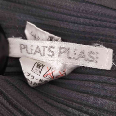 プリーツプリーズイッセイミヤケ PLEATS PLEASE ISSEY MIYAKE プリーツ加工ボタンレスベスト レディース 3