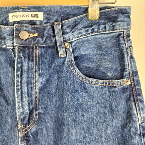 ユニクロジェイダブリューアンダーソン UNIQLO JW ANDERSON 24AW ワイドフィットジーンズ メンズ 30
