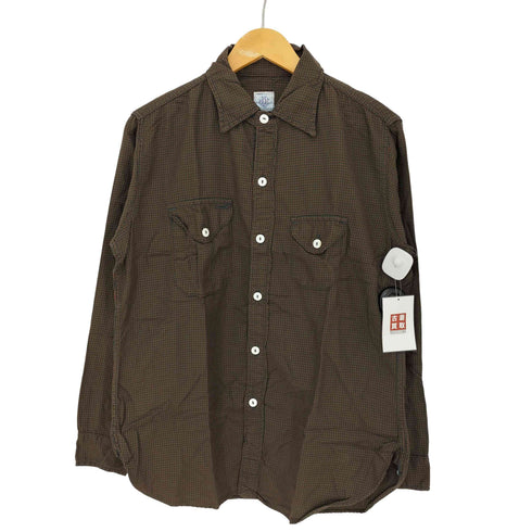 ポストオーバーオールズ POST OVERALLS USA製 マチ付き チンスト ガンクラブチェック ワークシャツ メンズ
