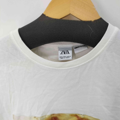 ザラ ZARA フロントフォトプリント S/S Tシャツ メンズ import:XL