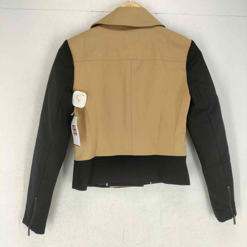 バナナリパブリック BANANA REPUBLIC バイカラー切替コットンダブルライダースジャケット レディース O