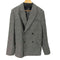 ザラ ZARA チェックダブルテーラードジャケット メンズ import:L