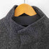 ザラ ZARA ごま塩 比翼ハイネックステンカラーコート メンズ import:M