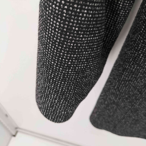 ザラ ZARA ごま塩 比翼ハイネックステンカラーコート メンズ import:M