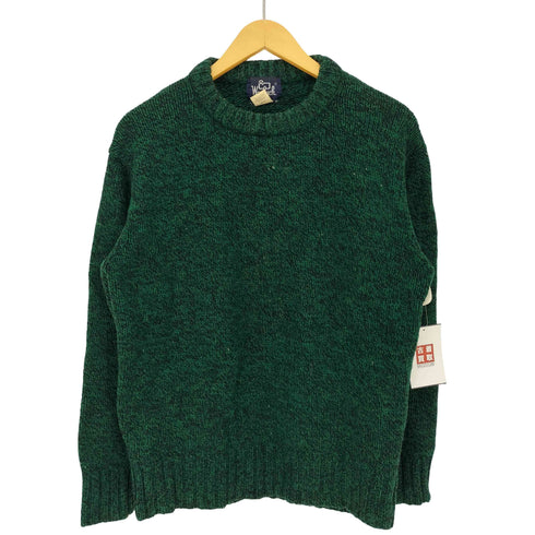 ウールリッチ WOOLRICH 80s 紺タグ メランジ ウールニット メンズ import:M