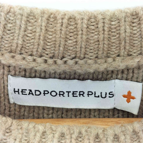 ヘッドポータープラス HEADPORTER PLUS エルボーパッチ アクリルウールニット メンズ import:L