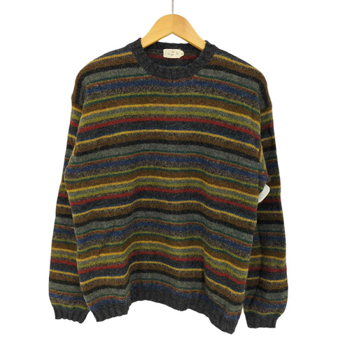 ジェイクルー J.CREW 90s 巨人タグ 香港製 ウール マルチボーダーニット メンズ import:M