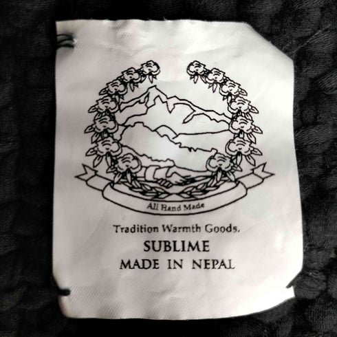 サブライム SUBLiME Solid HAND KNIT HAT オールハンドメイド ニットハット メンズ