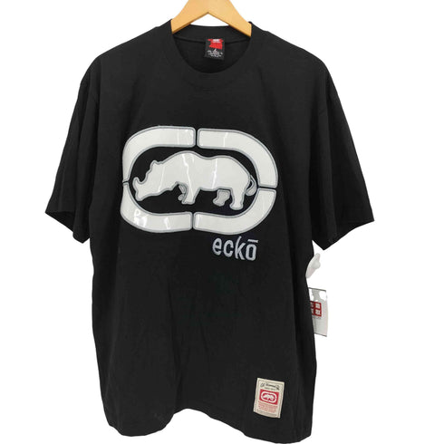 エコーアンリミテッド ECKO UNLTD ビニールプリント ロゴ 刺繍 S/S クルーネック Tシャツ メンズ import:L