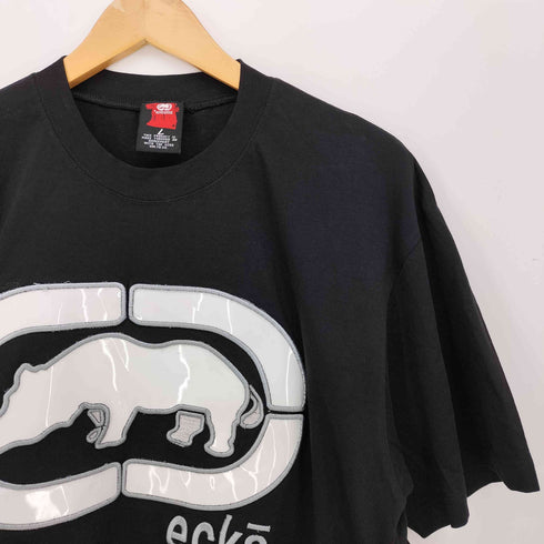 エコーアンリミテッド ECKO UNLTD ビニールプリント ロゴ 刺繍 S/S クルーネック Tシャツ メンズ import:L