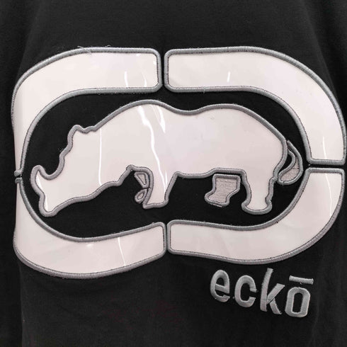 エコーアンリミテッド ECKO UNLTD ビニールプリント ロゴ 刺繍 S/S クルーネック Tシャツ メンズ import:L