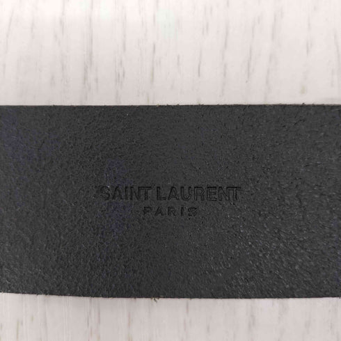 イヴサンローラン Yves Saint Laurent クラックレザーベルト メンズ