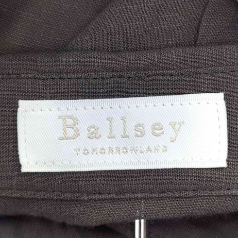 ボールジィトゥモローランド Ballsey TOMORROWLAND 24SS シアーリネン Vテールシャツ レディース JPN:36