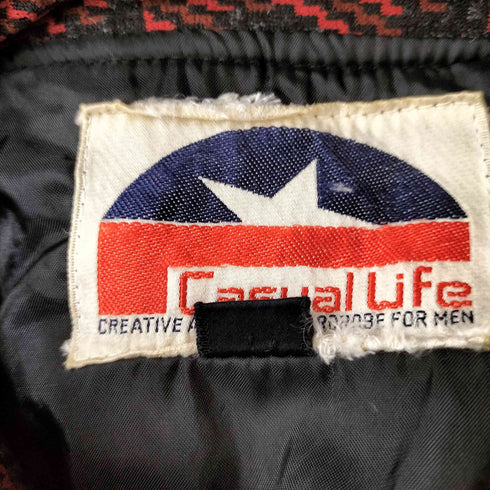 CASUAL LIFE 総柄ジップジャケット メンズ JPN:XL