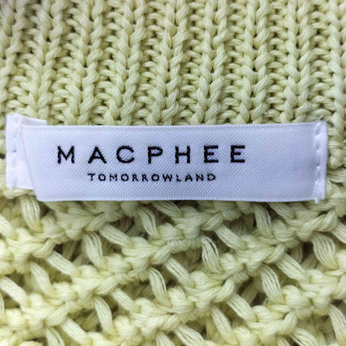 マカフィー MACPHEE 23SS メッシュコットン クルーネックプルオーバー レディース JPN:S