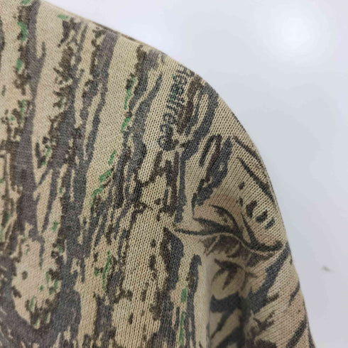 ジャージーズ JERZEES 90s USA製 OUTDOORS リアルツリー ハーフジップスウェット メンズ import:L