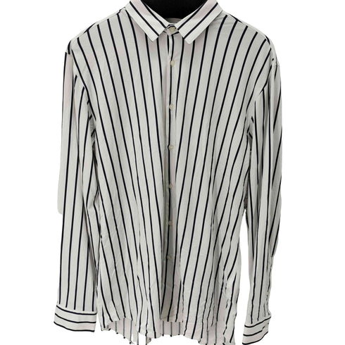 ザラ ZARA L/S ストライプ シャツ レディース import:XXL