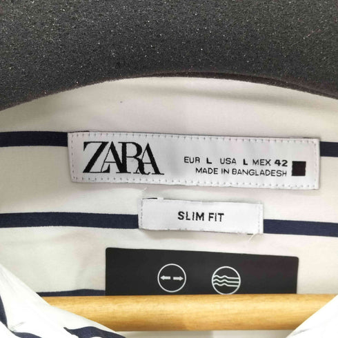 ザラ ZARA L/S ストライプ シャツ レディース import:XXL