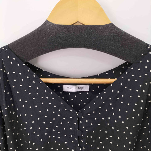 MIR..× TAPI ドット柄 L/S ワンピース レディース
