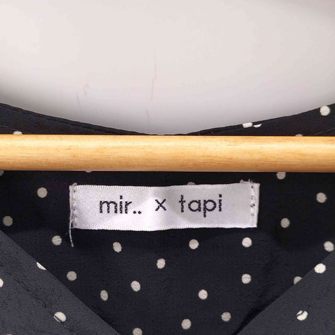 MIR..× TAPI ドット柄 L/S ワンピース レディース