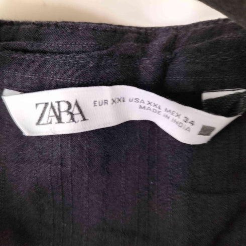 ザラ ZARA L/S レースデザインブラウス レディース import:XXL