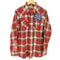 ラングラー Wrangler the red wood フリンジ加工チェックウエスタンシャツ メンズ
