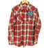 ラングラー Wrangler the red wood フリンジ加工チェックウエスタンシャツ メンズ