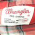 ラングラー Wrangler the red wood フリンジ加工チェックウエスタンシャツ メンズ