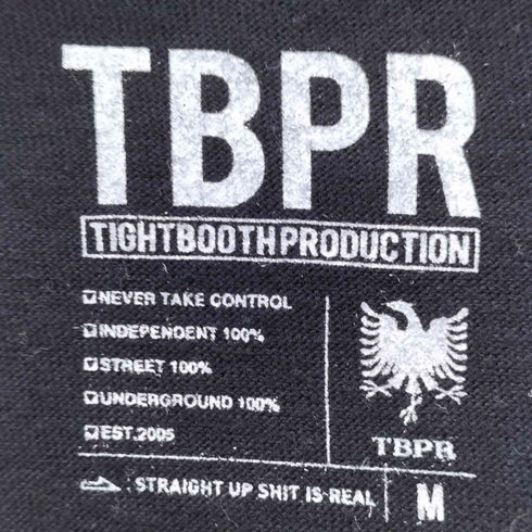 タイトブースプロダクション TBPR TIGHTBOOTH PRODUCTION 2019 プリントTシャツ メンズ JPN:L