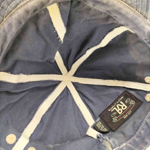 ダブルアールエルラルフローレン RRL RALPH LAUREN ヘリンボーンツイル キャップ USED加工 メンズ