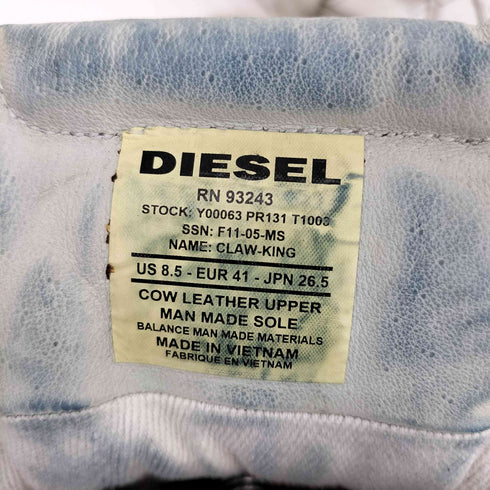 ディーゼル DIESEL CLAW-KING ハイカットスニーカーY2K メンズ JPN:26.5
