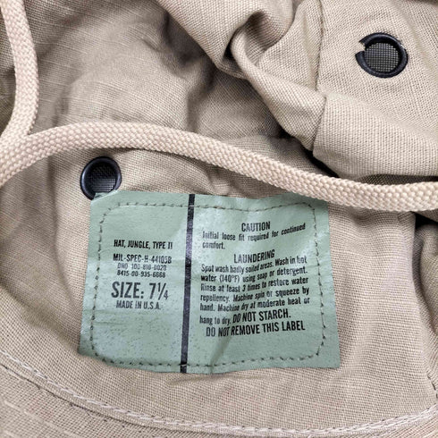 ユーエスアーミー U.S. ARMY hat jungle type 2 メンズ 7 1/4