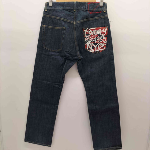 トミー TOMMY ストレートデニムパンツ 裏ポケプリント メンズ JPN:S